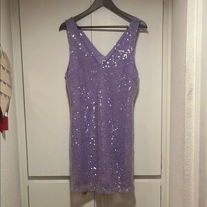 A New Day Purple Sequin Sheath Dress
